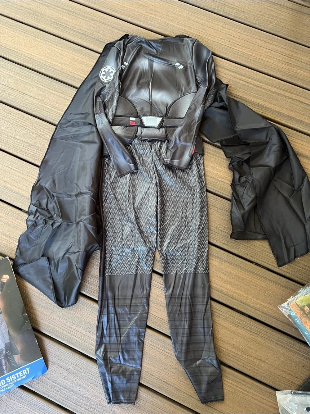Star Wars Reva (Third Sister) Kids Black Costume with Cape size 8-10